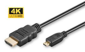 MicroConnect HDMI 1.4 A-D cable, 2m ethernet & double shielding. (HDM19192V1.4D-OPREMA)