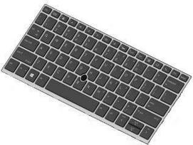 HP - Ersatztastatur Notebook - mit Zeigestock - hinterleuchtet - Europa - für EliteBook 735 G5, 735 G6, 830 G5, 830 G6 (L13697-B31)