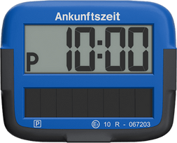 Needit PARK Micro Solar elektr. Parkscheibe Zulass. blau (9020)
