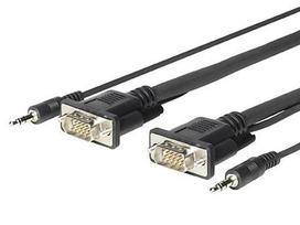 VivoLink PROVGAMCS1.8 1.8m VGA (D-Sub) + 3.5mm VGA (D-Sub) + 3.5mm Schwarz VGA-Kabel (PROVGAMCS1.8)
