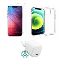 eSTUFF - Zubehörkit für Handy - charger, cover, glass - für Apple iPhone 13 Pro (ES-KIT-IPH13PRO)