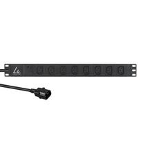 Lanview 19´´ 8-way c13 outlets with 2-meter 3G1.5mm2 cable (LVR-2MC14-SPD-C13X8)