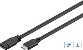 MicroConnect USB-C 3.2 Gen 1 Extension Cable 0.5m - Kabel - Digital/Daten (USB3.1CC05EX)