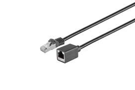 MicroConnect CAT7 S/FTP Extension Cable LSZH 0.5m Black - Kabel - Verlängerungskabel (MC-SFTP-CAT7005EXT-S)