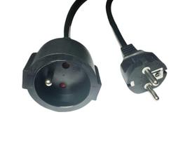 MicroConnect Power Extension Cord EU to French Type E 3m Black (MC-PE0300FRB)
