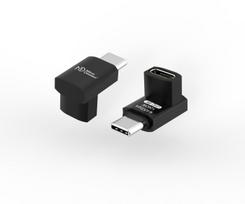 Turime | MicroConnect Premium USB4 3x2 USB-C angled USB4 3x2 USB-C angled adapter, 240W, 40Gbps (MC-USB4AF) | ITwork sandėlyje!