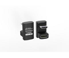 MicroConnect Premium USB4 3x2 USB-C 40Gbps Premium USB4 3x2 USB-C twice-angled adapter, 240W, 40Gbps (MC-USB4AG)