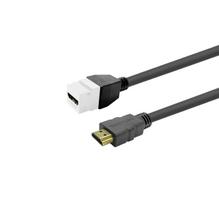 VivoLink Keystone White HDMI Female to Male (PROKEYHDMIFM3W)