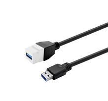 VivoLink Keystone White USB3.0 A-Female to A-Male (PROKEYUSB3AFM2W)