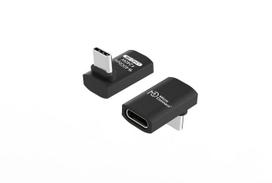 MicroConnect Premium USB4 Gen 3x2 USB-C Horizontal 90° adapter - Adapter (USB4-CCFAS90-240W)