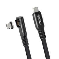 MicroConnect USB-C to cable Angled Premium magnetic - Kabel - Digital/Daten (MC-LS-USB4CC0.15-A)