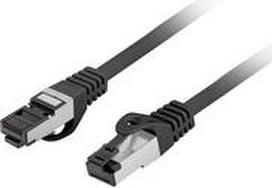Lanberg Patchkabel CAT.8.1 S/FTP LSZH CU Fluke Zert. sw - Kabel - Netzwerk (PCF8-10CU-0200-BK)
