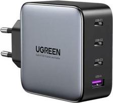 Ładowarka sieciowa Ugreen Nexode RG (Robot GaN), 3x USB-C + USB, 100W (czarna)