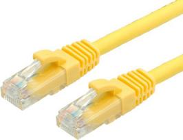 VALUE - Patch-Kabel - RJ-45 (M) bis RJ-45 (M) - 3 m - UTP - CAT 6a - geformt, ohne Haken - Gelb, RAL 1004 (21.99.1433)