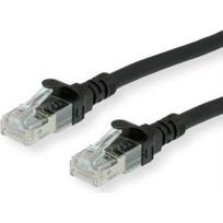 Roline - Patch-Kabel - RJ-45 (M) bis RJ-45 (M) - 5 m - SFTP, PiMF - CAT 6 - halogenfrei, geformt, verseilt - Schwarz