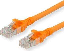 ROLINE - Patch-Kabel - RJ-45 (M) bis RJ-45 (M) - 1.5 m - SFTP, PiMF - CAT 6 - halogenfrei, geformt, verseilt - orange (21.15.2674)