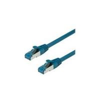 VALUE - Patch-Kabel - RJ-45 (M) bis RJ-45 (M) - 1.5 m - SFTP, PiMF - CAT 6a - halogenfrei, geformt, ohne Haken, verseilt - Blau (21.99.1994)