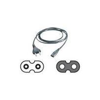 VALUE - Stromkabel - Eurostecker (M) bis IEC 60320 C7 - Wechselstrom 250 V - 2.5 A - 1.8 m - Schwarz (19.99.2096)