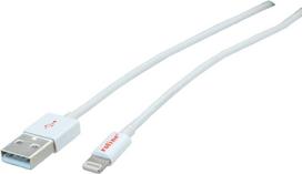 ROLINE - Lightning-Kabel - Lightning (M) bis USB (M) - 15 cm - abgeschirmt - weiß - geformt - für Apple iPad/iPhone/iPod (Lightning) (11.02.8326)