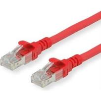 ROLINE - Patch-Kabel - RJ-45 (M) bis RJ-45 (M) - 5 m - UTP - CAT 6 - halogenfrei, geformt, verseilt - Rot (21.15.2515)