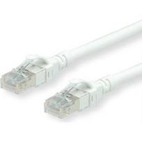 ROLINE - Patch-Kabel - RJ-45 (M) bis RJ-45 (M) - 5 m - UTP - CAT 6 - halogenfrei, geformt, verseilt - weiß (21.15.2565)