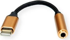 ROLINE Gold - Audio-Adapter - USB-C männlich zu Stereo Mini-Klinkenstecker weiblich