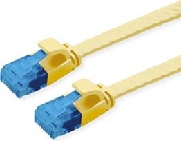 VALUE Patchkabel Kat.6A (Class EA) UTP, extra-flach, gelb, 2 m (21.99.2032)