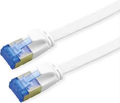 VALUE Patchkabel Kat.6A (Class EA) FTP, extra-flach, weiß, 1 m (21.99.2161)