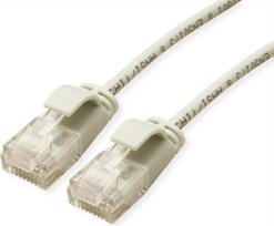 ROLINE GREEN UTP Patchkabel Kat.6A (Class EA), LSOH, slim, grau, 0,5 m (21.44.3902)