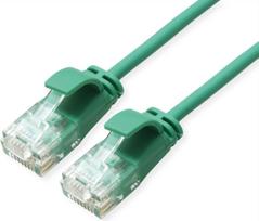 ROLINE GREEN UTP Patchkabel Kat.6A (Class EA), LSOH, slim, grün, 5 m (21.44.3937)