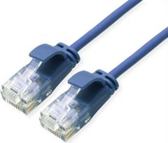 ROLINE GREEN UTP Patchkabel Kat.6A (Class EA), LSOH, slim, blau, 5 m (21.44.3947)