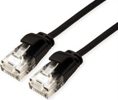 ROLINE GREEN UTP Patchkabel Kat.6A (Class EA), LSOH, slim, schwarz, 2 m (21.44.3955)