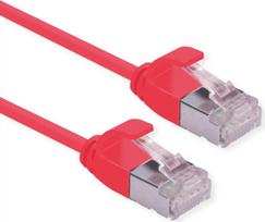 ROLINE GREEN U/FTP Patchkabel Kat.6A (Class EA), LSOH, slim, rot, 1,5 m (21.44.3314)