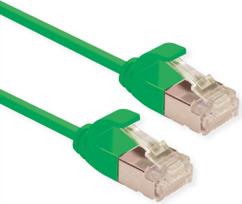 ROLINE GREEN U/FTP Patchkabel Kat.6A (Class EA), LSOH, slim, grün, 2 m (21.44.3335)