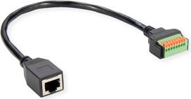 ROLINE Kabel-Adapter RJ45 BU - Push- Terminal Block - Adapter - Netzwerk (12.02.1172)