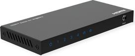 ROLINE HDMI Switch 4fach 4K60Hz HDCP2.3+ IR Fernbd. (14.01.3617)