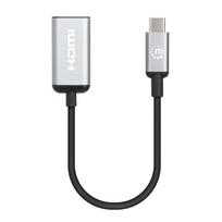 Manhattan 153706 Videokabel-Adapter 0,15 m USB Typ-C HDMI Schwarz - Silber (153706)