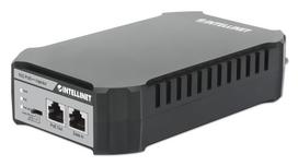 INTELLINET 10G PoE++ Injektor Ein 95 Watt-Port, IEEE 802.3bt-konform (4PPoE), Kunststoffgehäuse, optionale Wandmontage (561945)