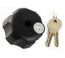 RAM Mounts Sicherungsschloss für C-Kugel Verbindungsarme - 5/16'-18 Innengewinde, 2 Schlüssel, im Polybeutel (RAM-KNOB5LU)