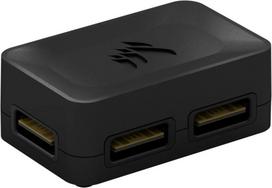 Corsair iCUE LINK 4 Way Splitter. Produktfarbe: Schwarz, Befestigungsart: Magnetisch. Breite: 50 mm, Höhe: 32 mm, Gewicht: 36 g (CX-9070015-WW)