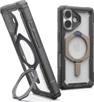 UAG Urban Armor Gear Plasma XTE MagSafe Kickstand Case | Apple iPhone 17 | ash (transparent)/titan | 114526113136 (114526113136)