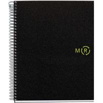 Miquelrius Notizblock Polypropylen Recy. A5 80 Blatt schwarz (Speditionsversand)