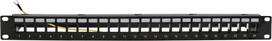 Televes UFB24RJ-A Frontblende 19z1HE mit Kabelhalter 24xRJ45 (UFB24RJ-A)