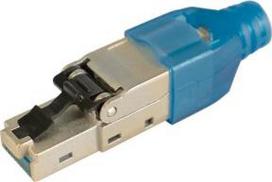 Televes RJ45-Stecker CAT6A FTPCAT6AS-Fm.Schutzhülle blau