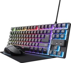 Trust GXT794 3-in-1 Gaming Bundle Bundle bestehend aus Tastatur, Maus und Mauspad