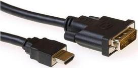 ACT Conversion cable HDMI A male to DVI-D male 3,00 m. Length: 3 m Hdmi a - dvi d sl m/m 3.00m (AK3741)