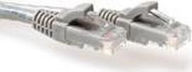 ACT - Patch-Kabel - RJ-45 (M) bis RJ-45 (M) - 15 m - UTP - CAT 6 - geschirmt, ohne Haken - Grau, RAL 7045