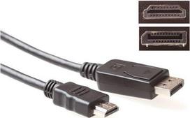 ACT Conversion cable DisplayPort male to HDMI-A male 3,00 m. Length: 3 m Dp male - hdmi a male 3.00m (AK3991)