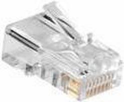 ACT AC4110 cable connector RJ45 Silver, Transparent (10 pcs)