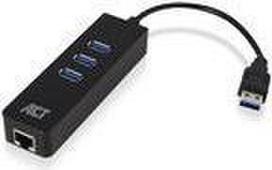 ACT AC6310 Schnittstellen-Hub USB 3.2 Gen 1 (3.1 Gen 1) Type-A 5000Mbit/s Schwarz (AC6310)